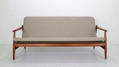 Canapé moderne danois en teck de Poul M. Volther pour Frem Rojle:: 1960:: Danemark