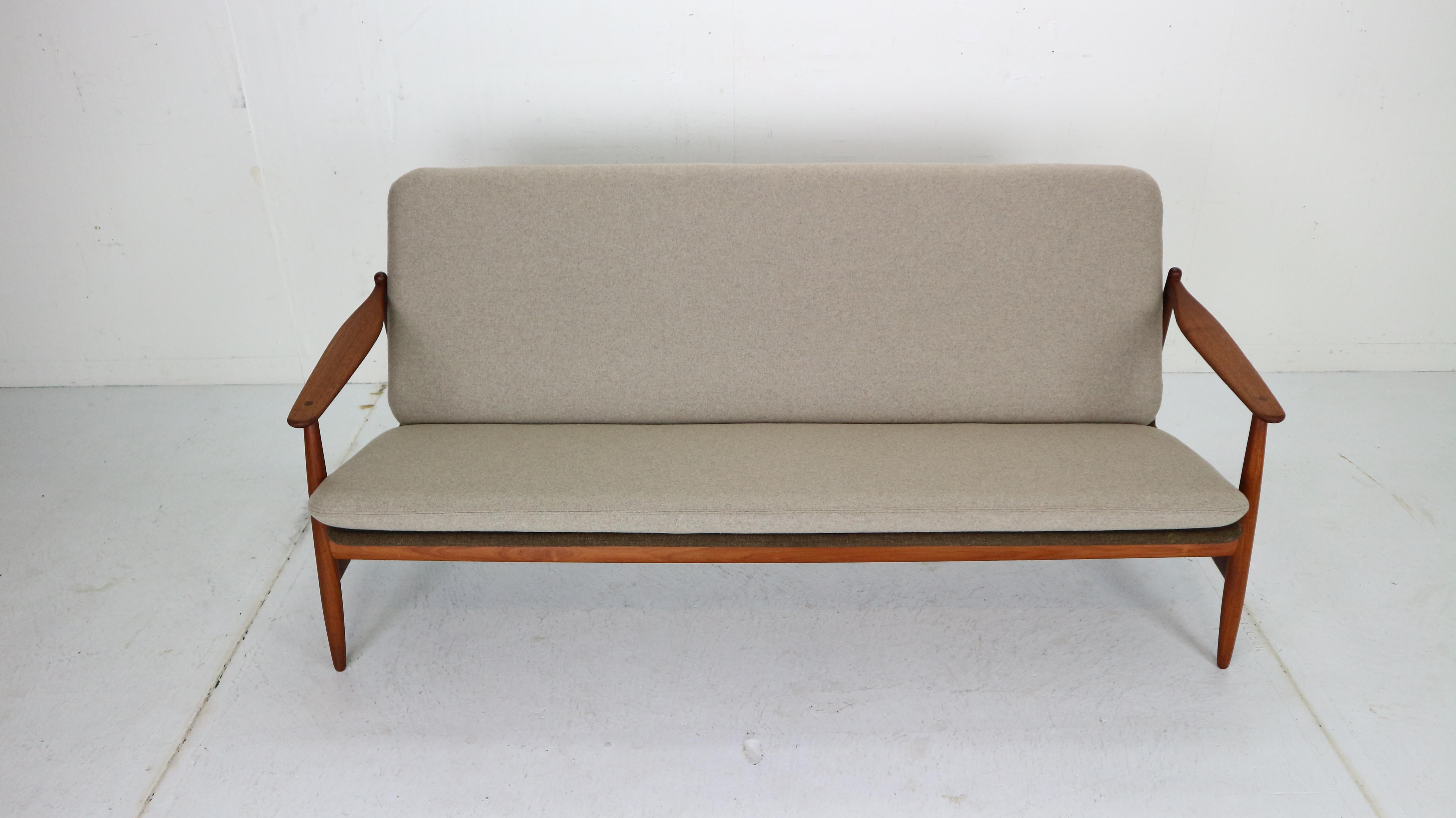 Scandinavian Modern Danish Modern Teak Sofa by Poul M. Volther for Frem Rojle, 1960, Denmark