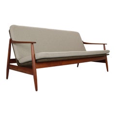 Dänisches modernes Teakholzsofa von Poul M. Volther für Frem Rojle:: 1960:: Dänemark