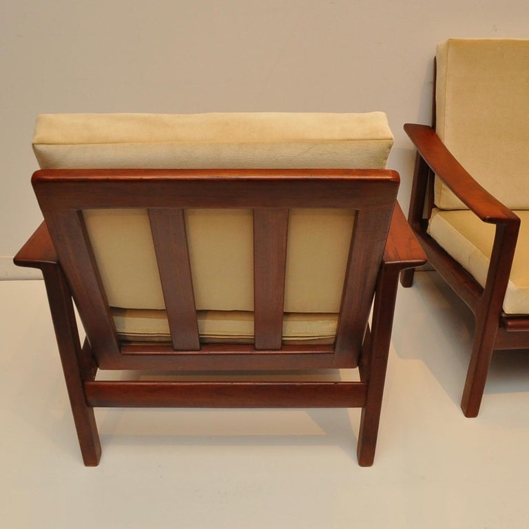 Danish Modern Teak Sofa and Chair Set For Sale at 1stdibs