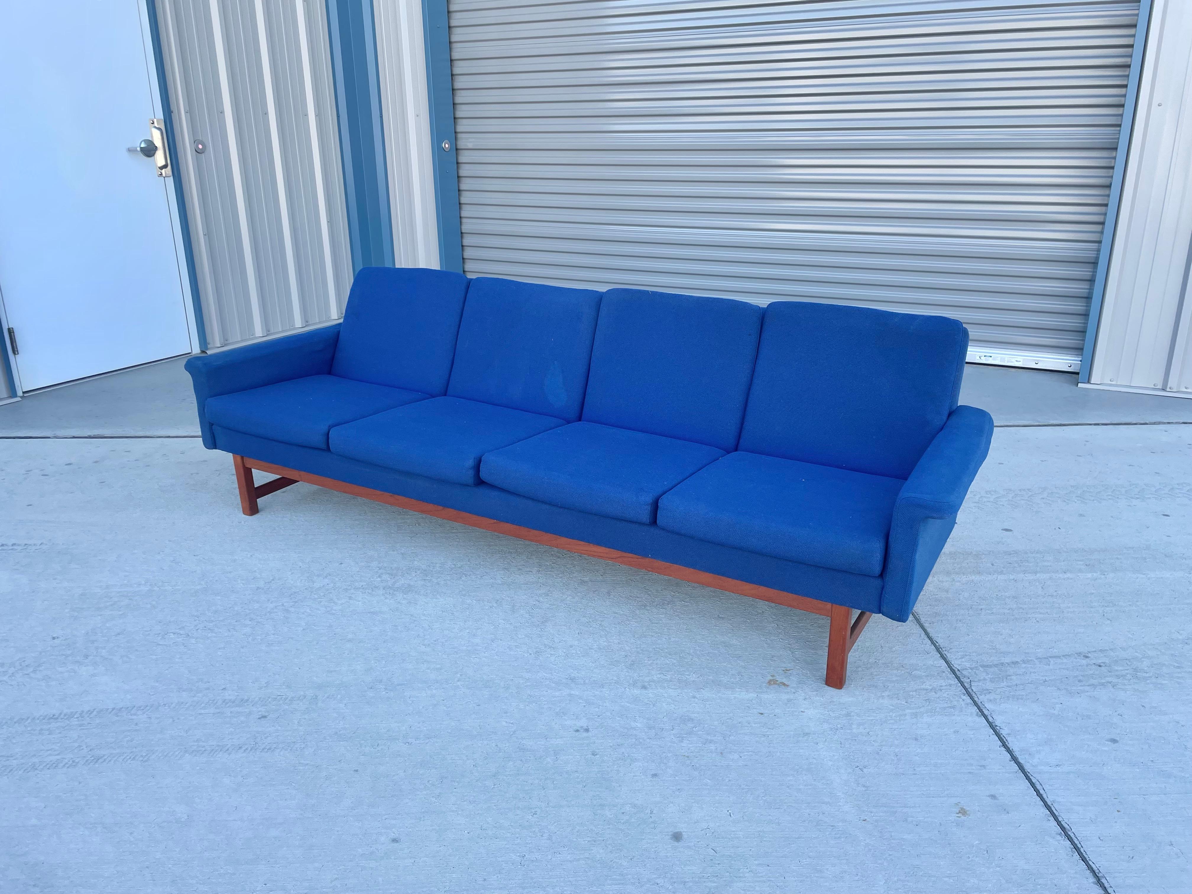 Danish Modern Teak Sofa In Good Condition For Sale In North Hollywood, CA