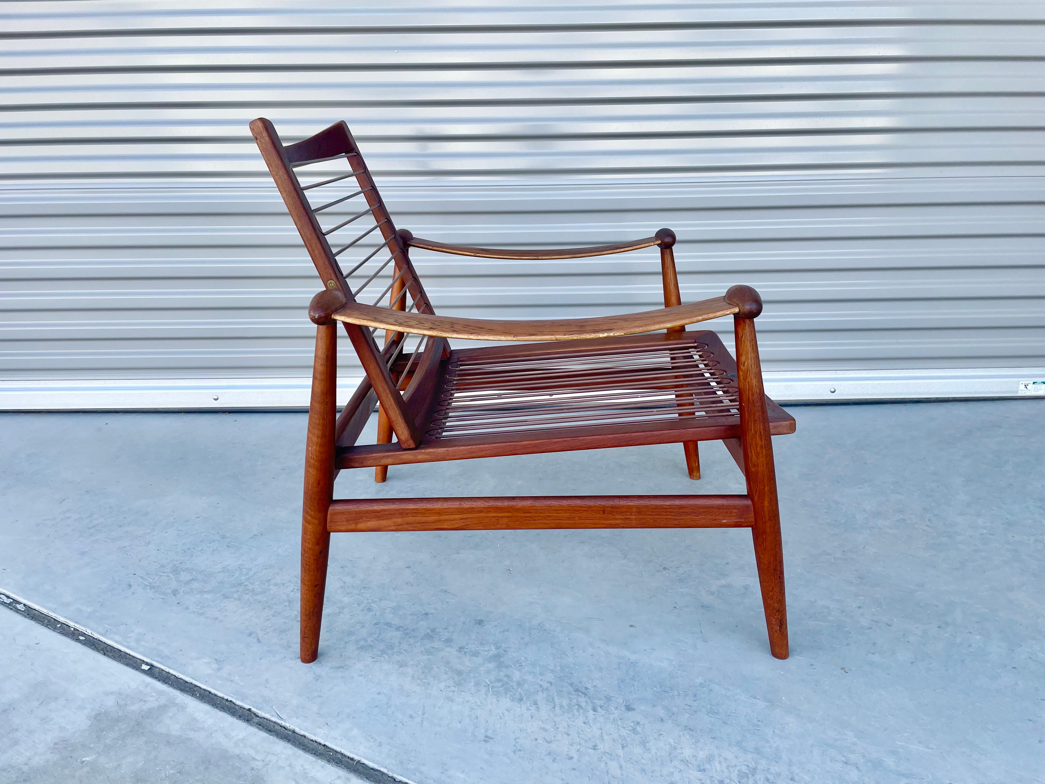 Danish Modern Teak Spade Lounge Chair by Finn Juhl for France & Søn For Sale 2