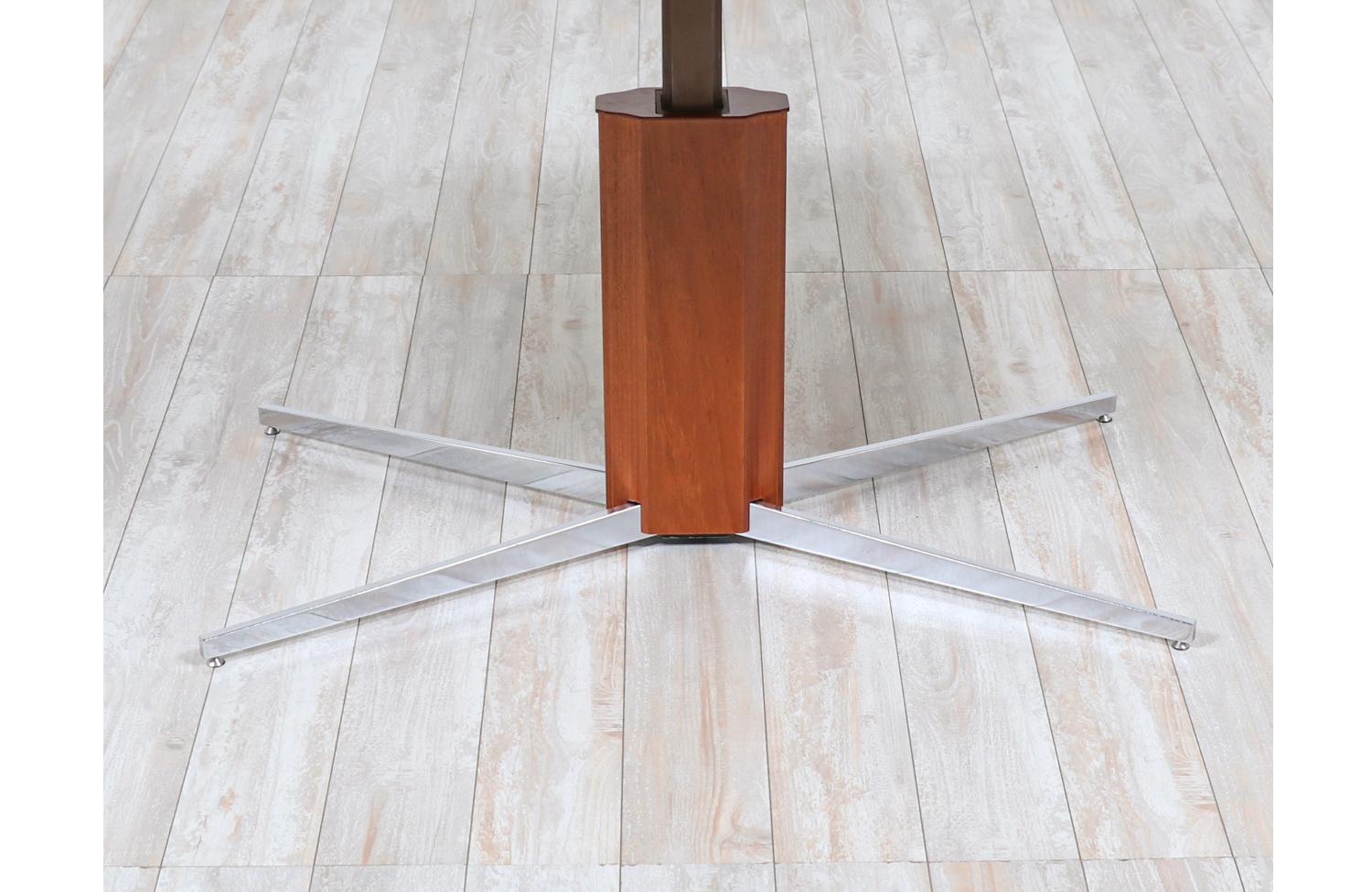 Expertly Restored - Danish Modern Teak and Steel Adjustable Table / Desk 4