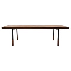 Danish Modern Teak Steel Rectangle coffee table by Johannes Aasbjerg