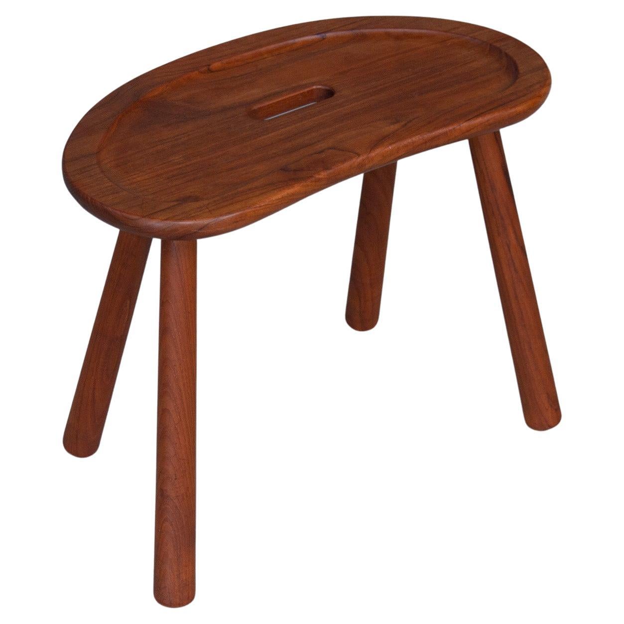 Danish Modern Teak Stool by ESA, 1950s For Sale