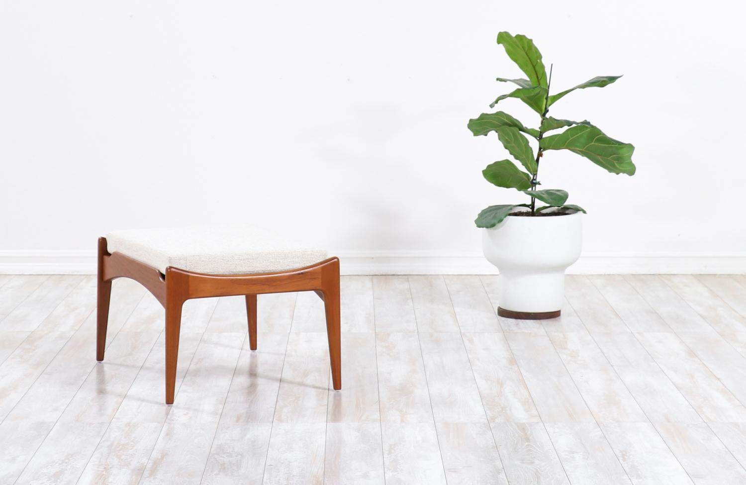 Danish Modern Teak Stool by Poul Jensen for Selig In Excellent Condition In Los Angeles, CA