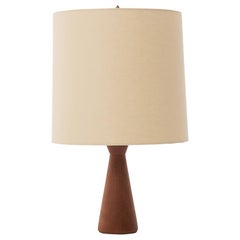 danish modern lamp shade Danish Modern Teak Table Lamp with Linen Shade
