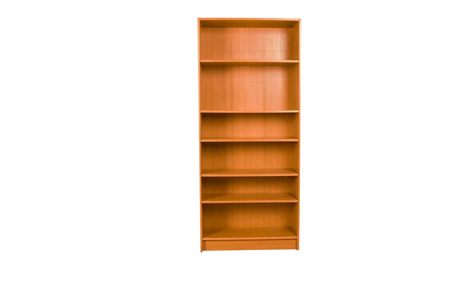 Danish Modern Teak Tall Bookcase In Good Condition In Baltimore, MD
