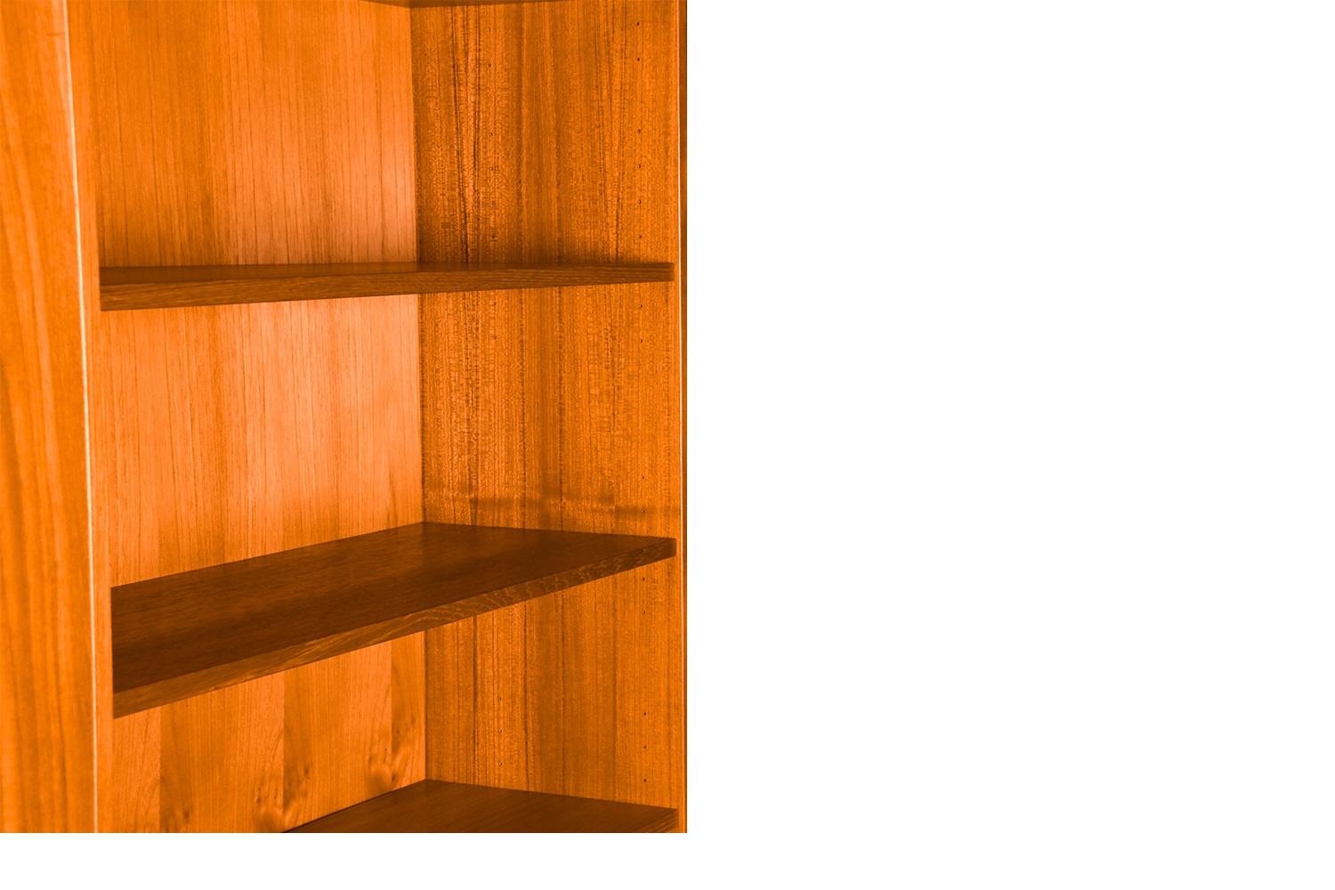 Danish Modern Teak Tall Bookcase 1