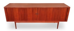 Danish Modern Teak Tambour-Door Credenza Signed Peter Løvig Nielsen, 1965