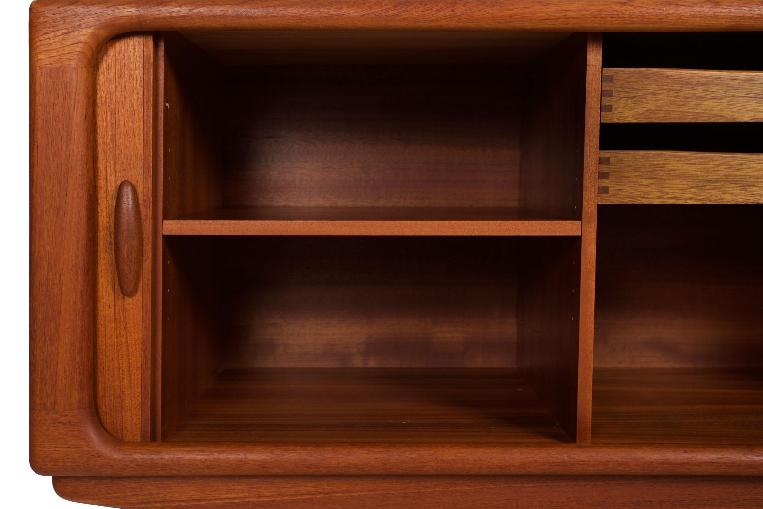 Danish Modern Teak Tambour-Door Sideboard Credenza by Dyrlund 3