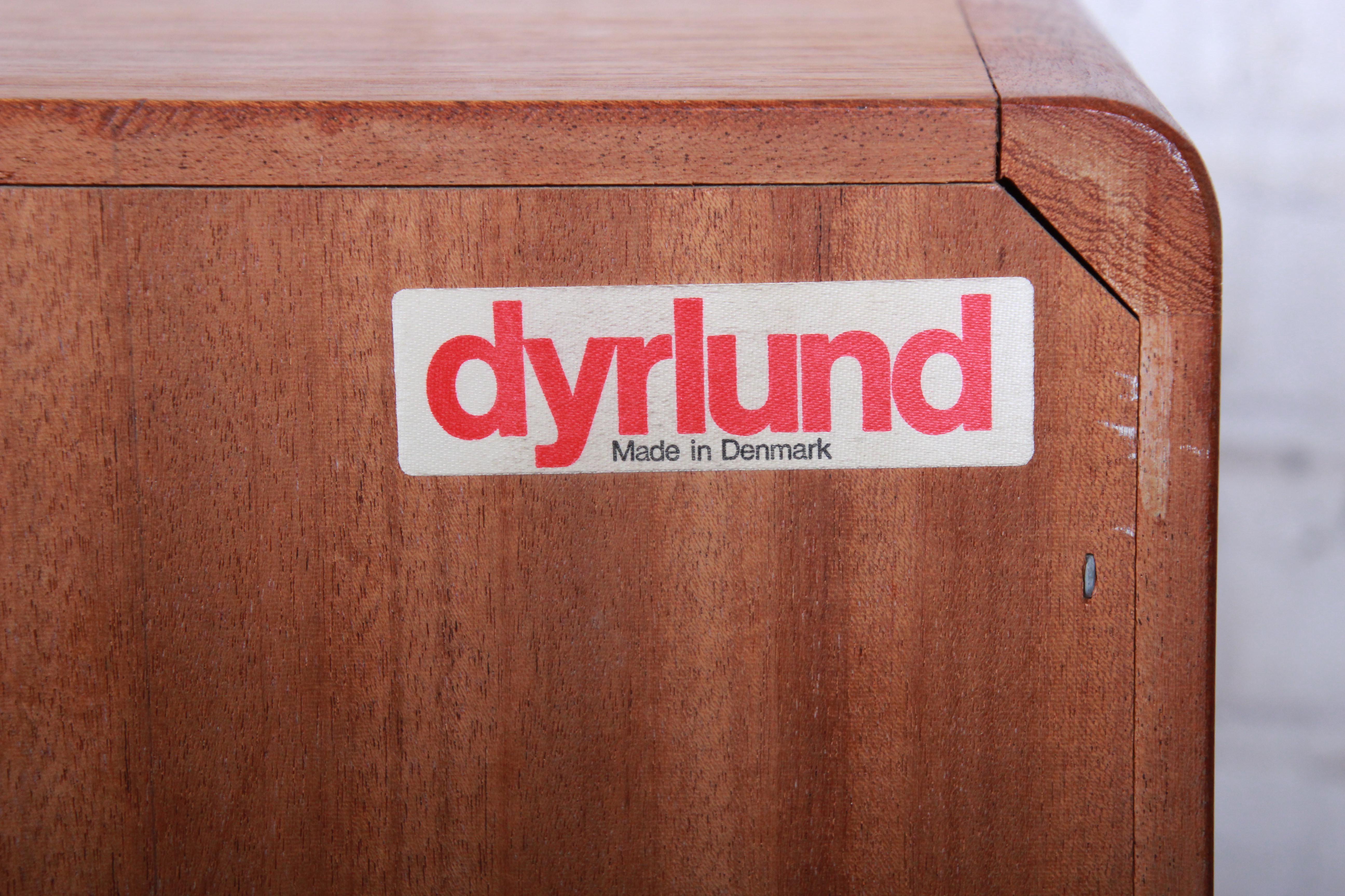 Danish Modern Teak Tambour Door Sideboard Credenza or Long Dresser by Dyrlund 4