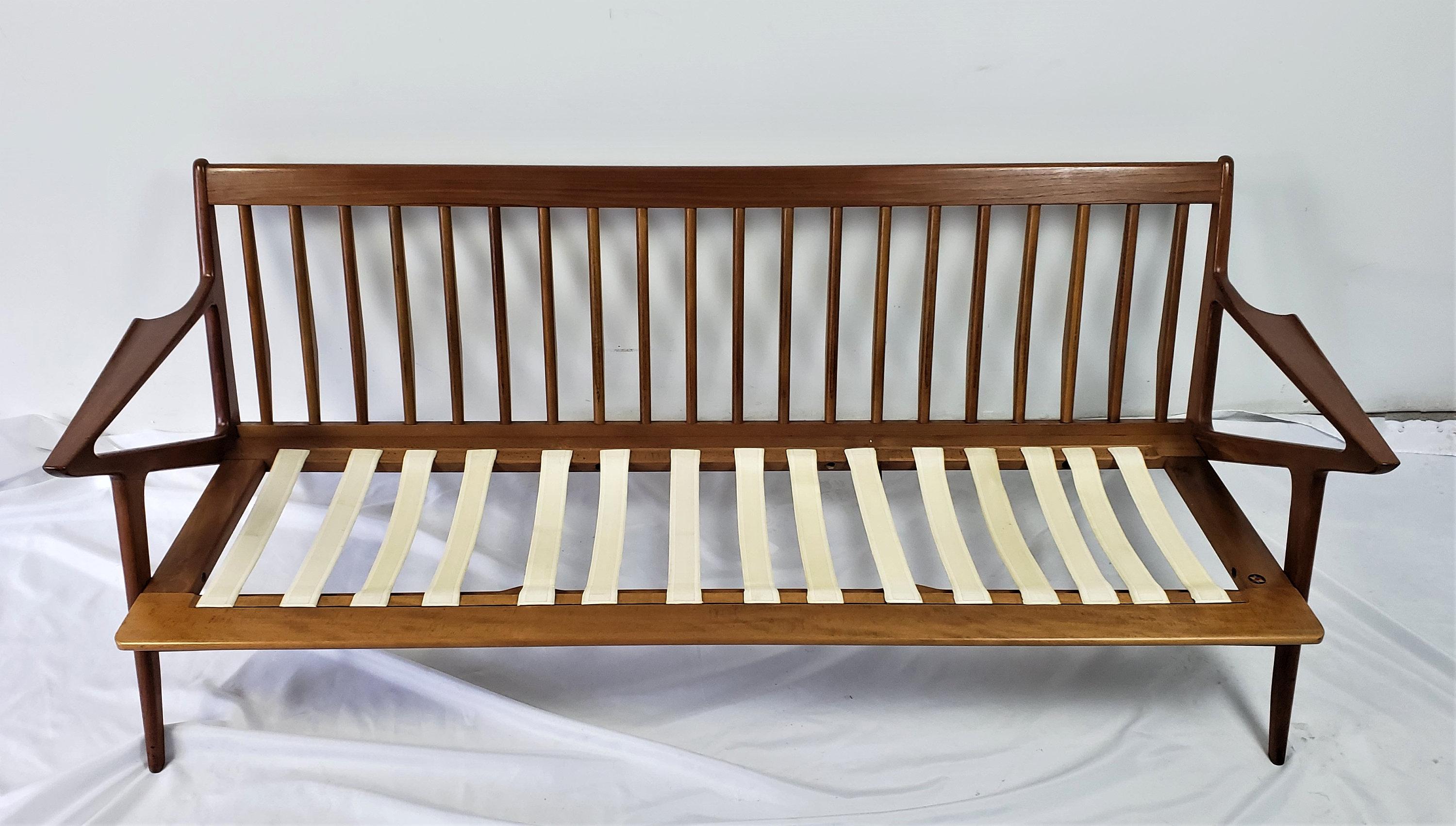 Mid-20th Century Danish Modern Teak Three-Cushion Z Sofa by Poul Jensen for Selig