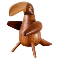 Vintage Danish Modern Teak Toucan Pepper Mill