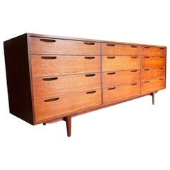 Danish Modern Teak Triple Dresser by IB Kofod Larsen