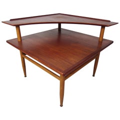 Vintage Danish Modern Teak Two-Tiered Coffee Table