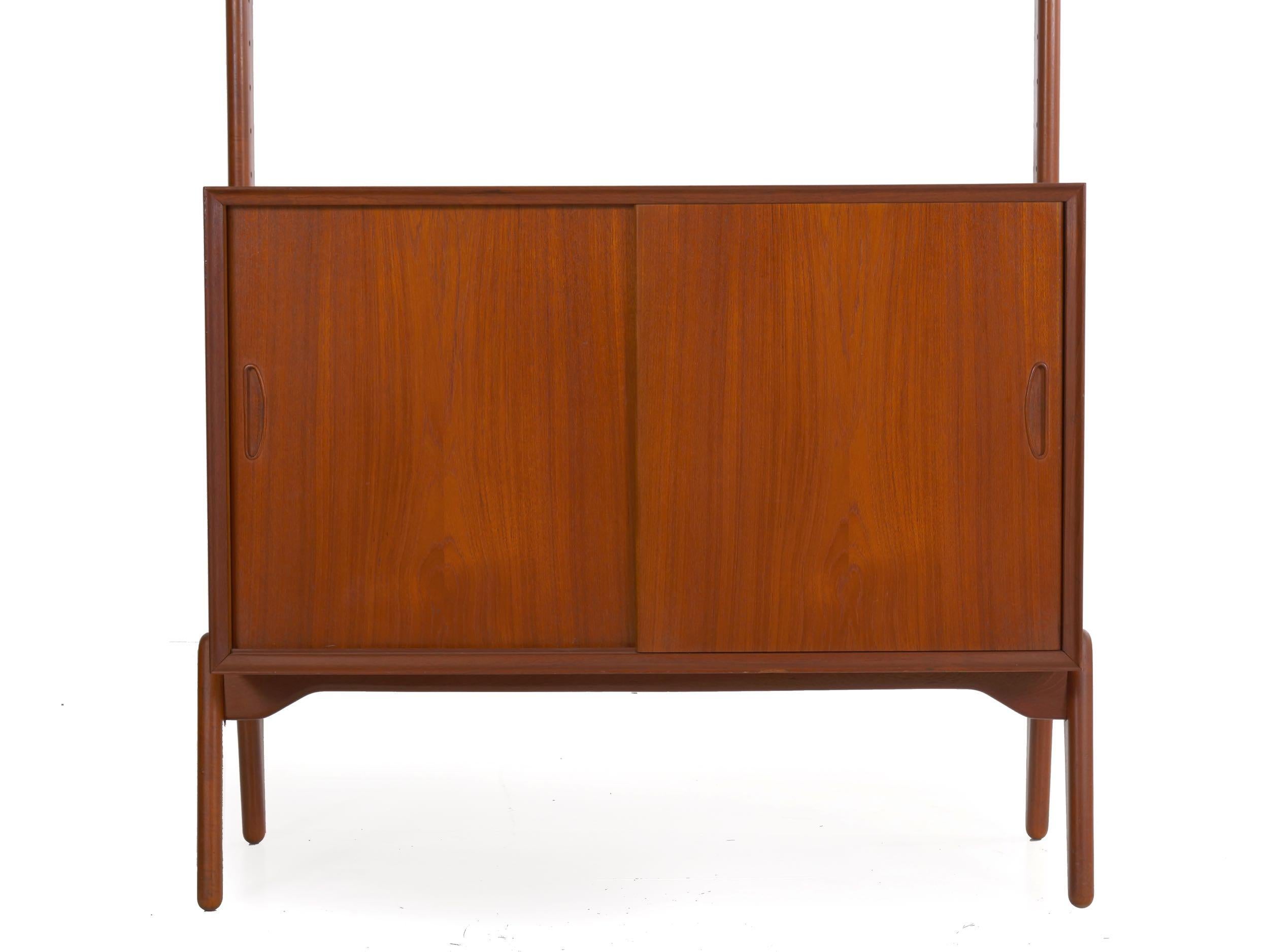 Danish Modern Teak “V Reol System” Single Wall Unit Bookshelf by Erik Buch 3