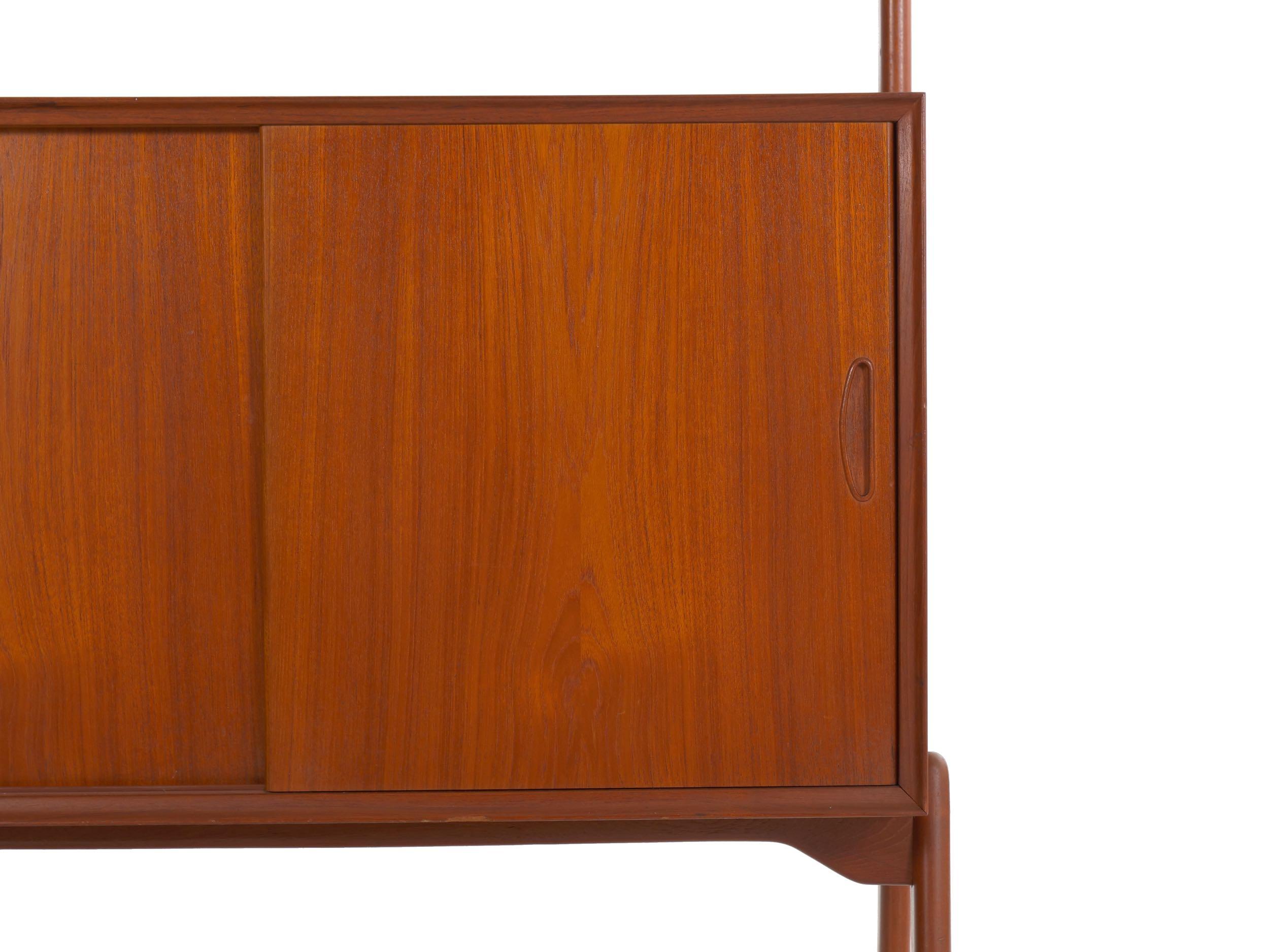 Danish Modern Teak “V Reol System” Single Wall Unit Bookshelf by Erik Buch 5