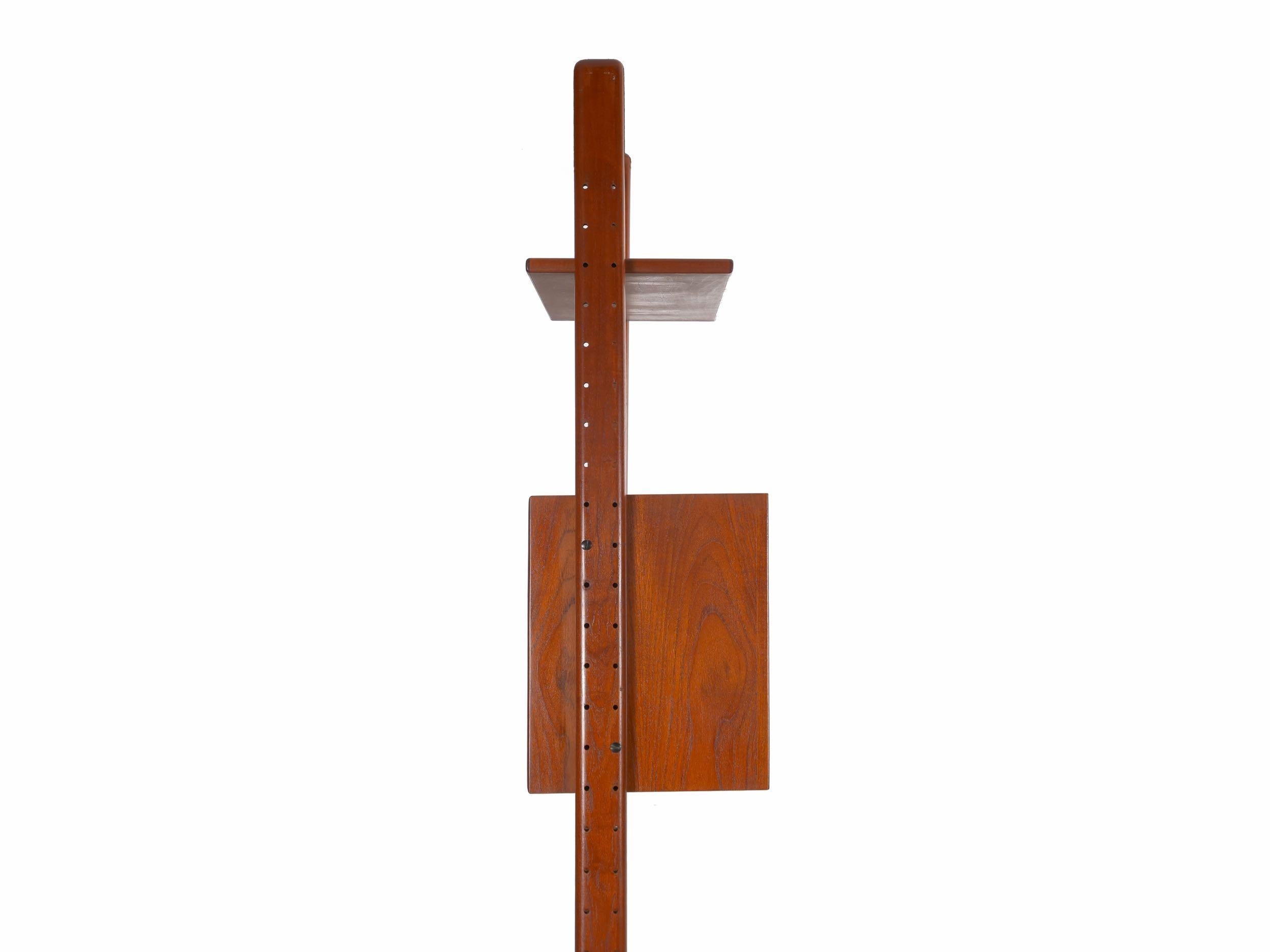 Danish Modern Teak “V Reol System” Single Wall Unit Bookshelf by Erik Buch 8