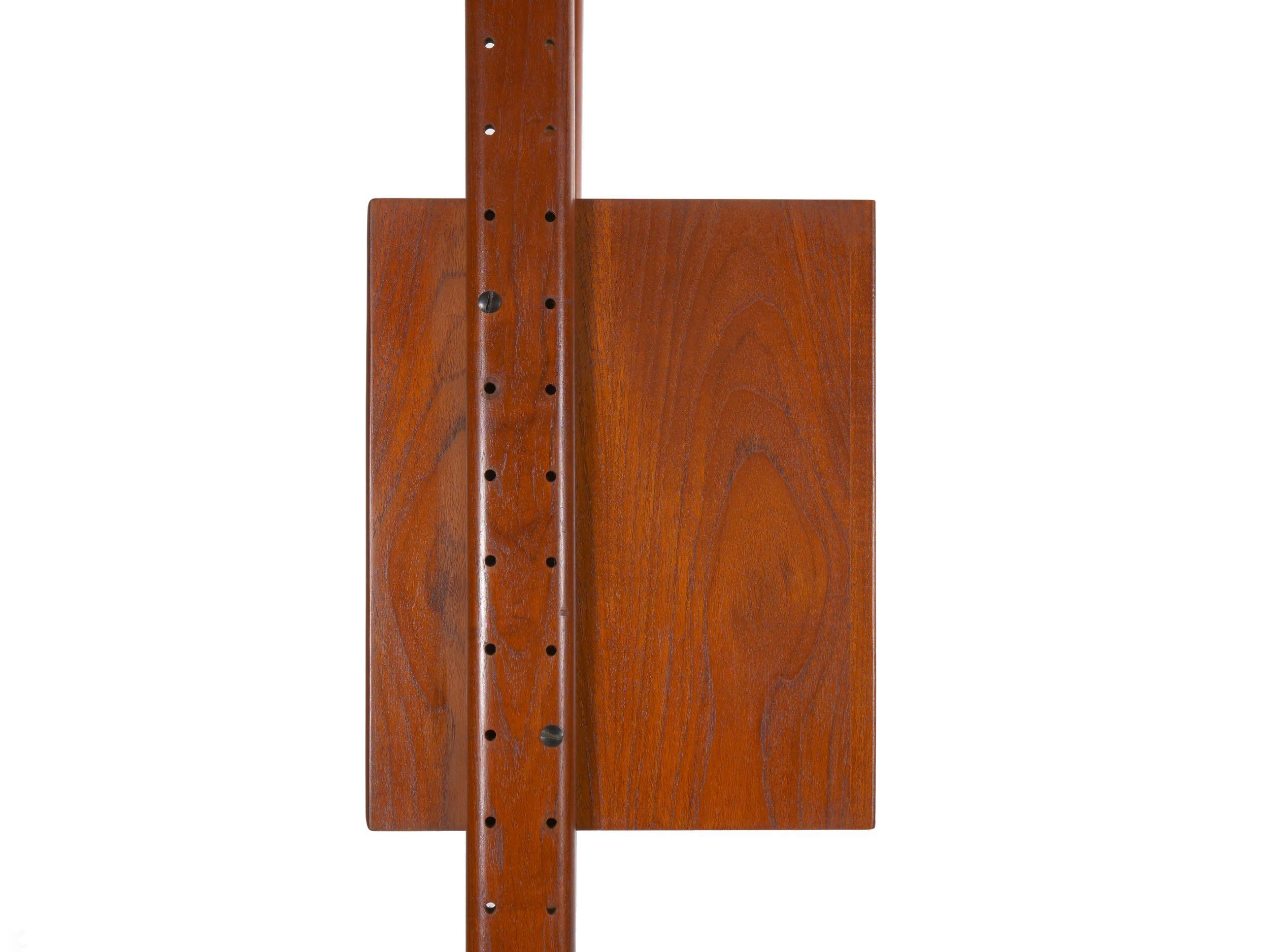 Danish Modern Teak “V Reol System” Single Wall Unit Bookshelf by Erik Buch 9