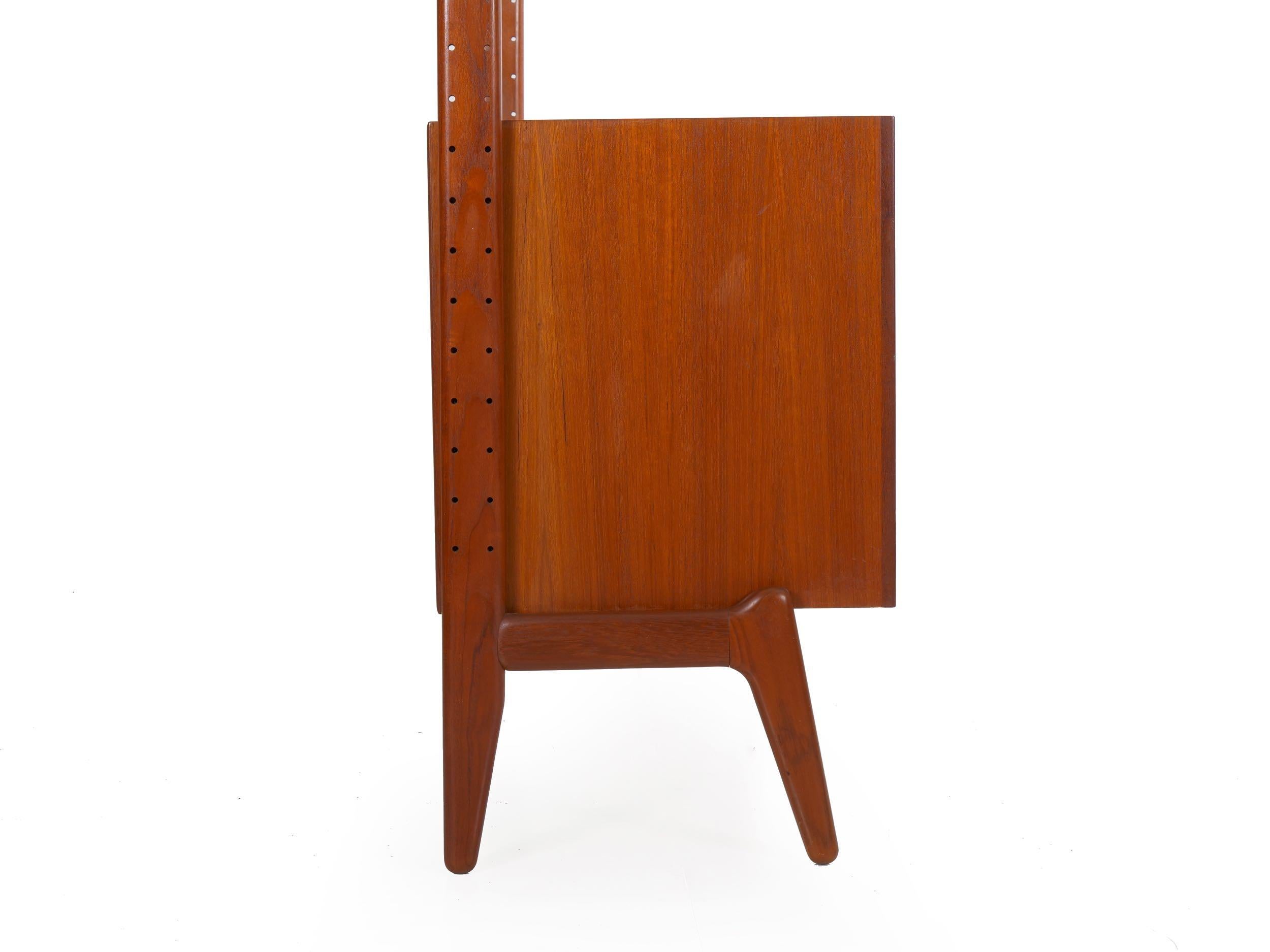 Danish Modern Teak “V Reol System” Single Wall Unit Bookshelf by Erik Buch 10