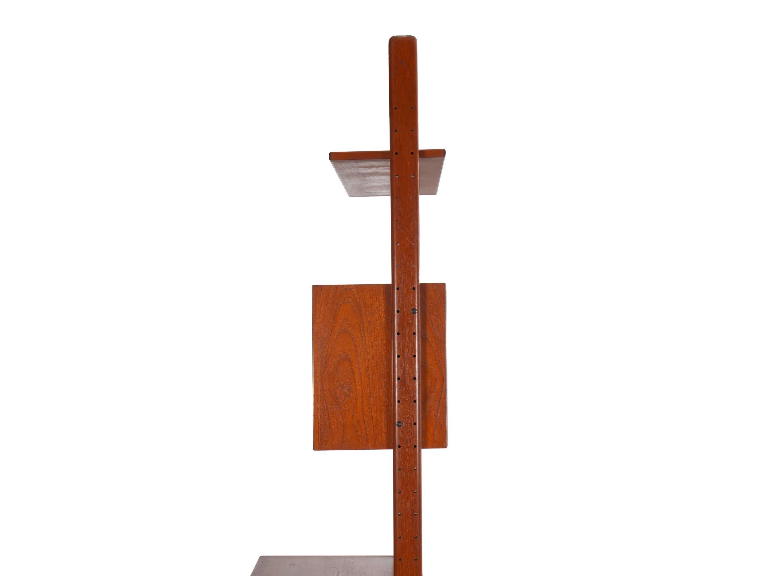 Danish Modern Teak “V Reol System” Single Wall Unit Bookshelf by Erik Buch 11