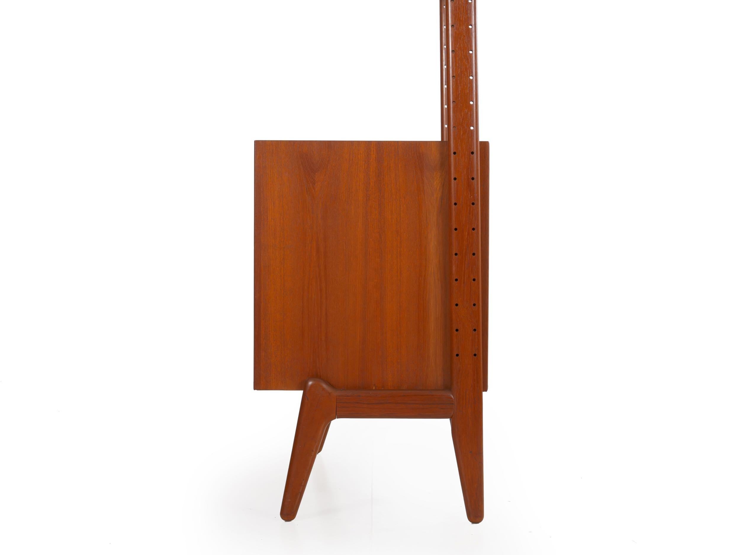 Danish Modern Teak “V Reol System” Single Wall Unit Bookshelf by Erik Buch 12