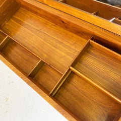 Danish Modern Teak Vanity, Dressing Table by Nils Jonsson
