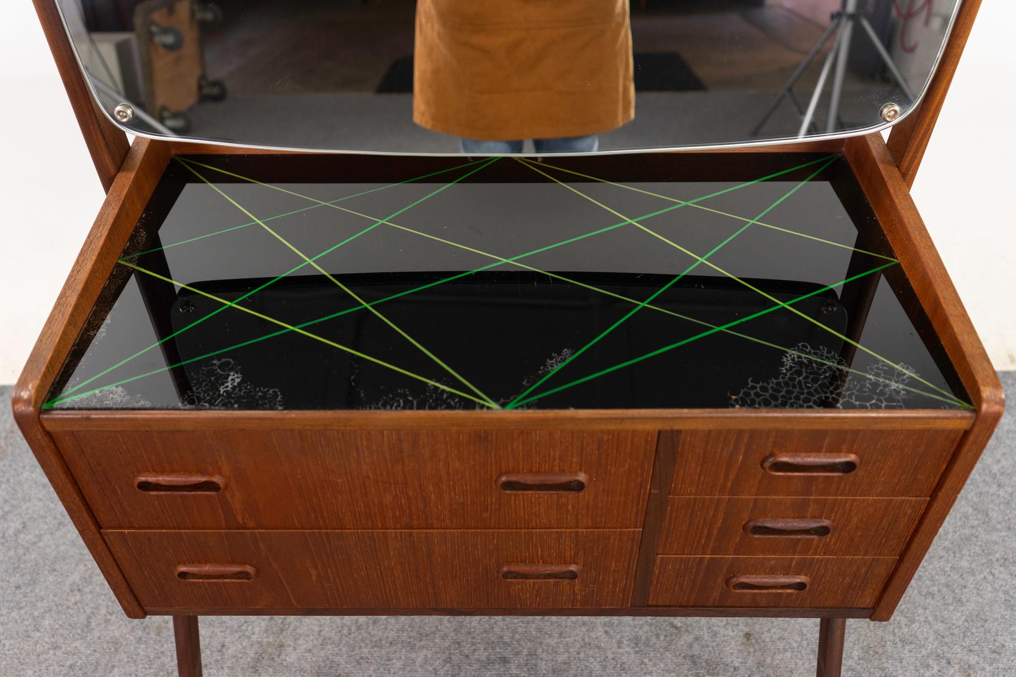 Scandinavian Modern Danish Modern Teak Vanity For Sale