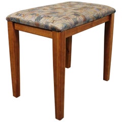 Danish Modern Teak Vanity Stool by PBJ Mobler
