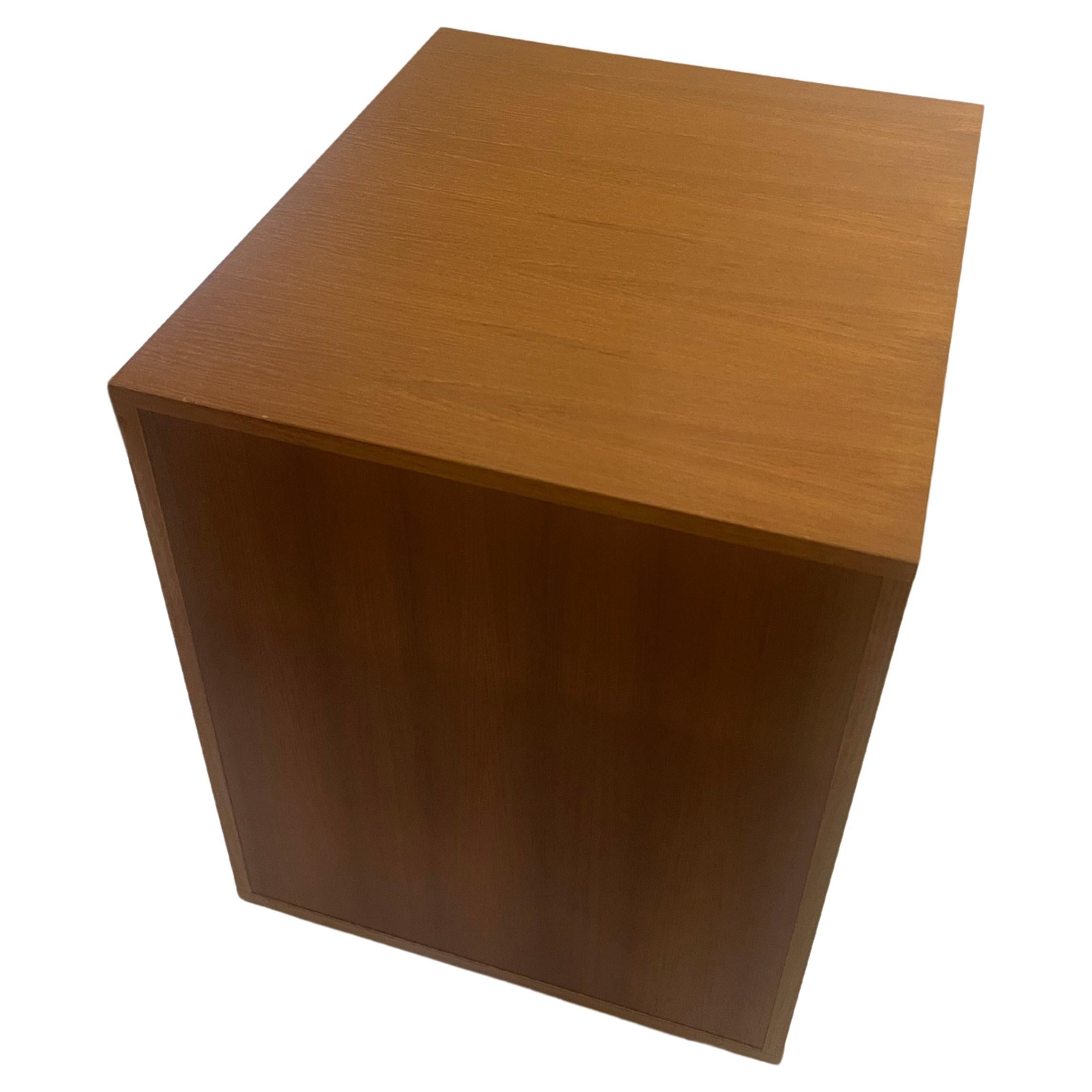 Danish Modern Teak Versatile file Cabinet with Rosewood Handles on Casters In Excellent Condition In San Diego, CA