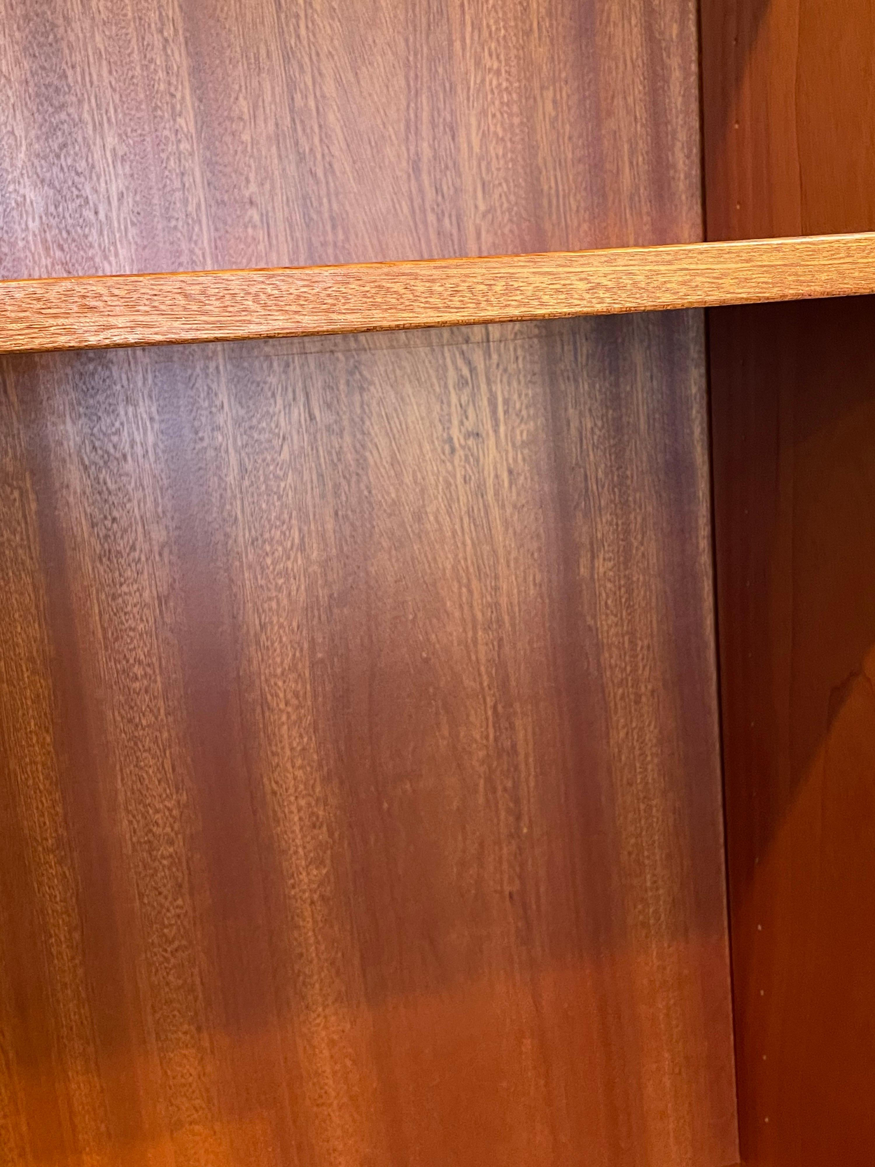 Danish Modern Teak wall Hanging Cabinet with Removable Shelves In Good Condition In San Diego, CA