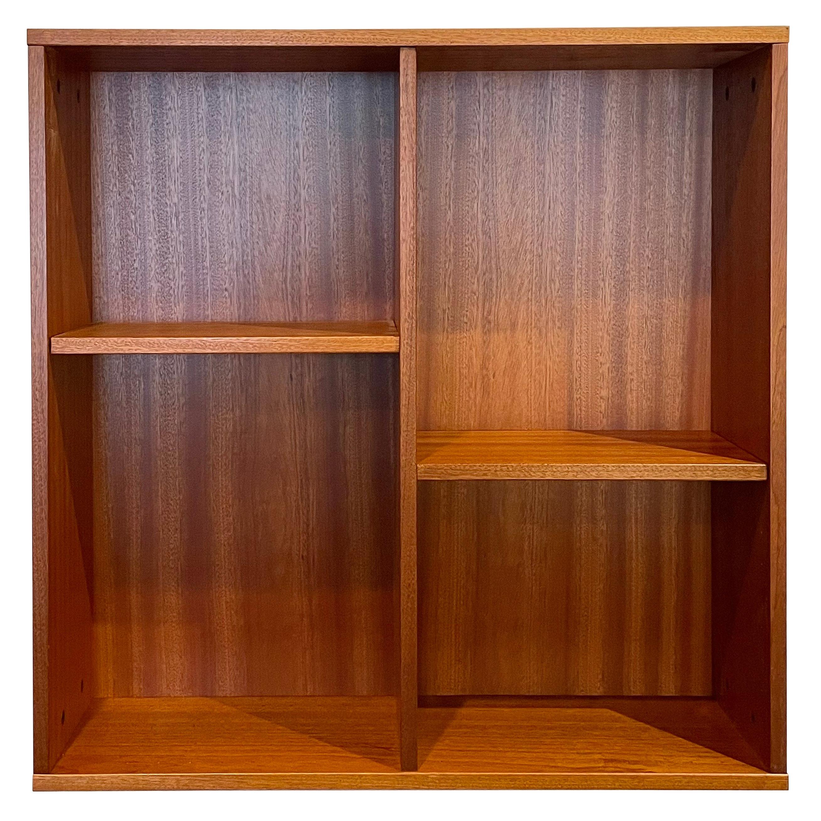 Danish Modern Teak wall Hanging Cabinet with Removable Shelves