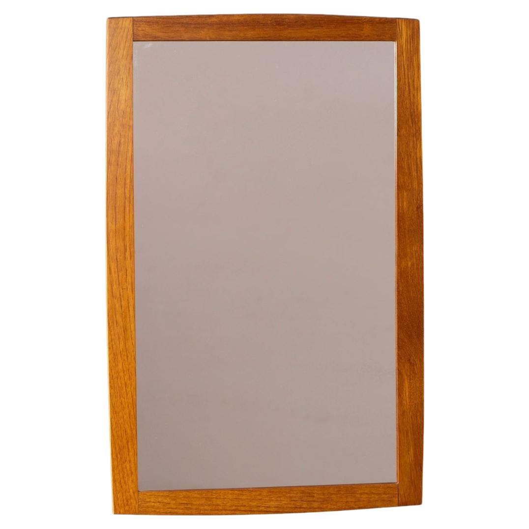 Dänischer Modern Teak Wandspiegel im Angebot