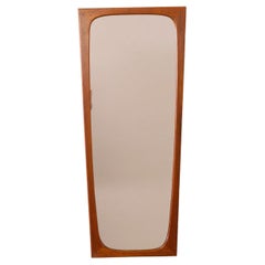 Dänischer Modern Teak Wandspiegel