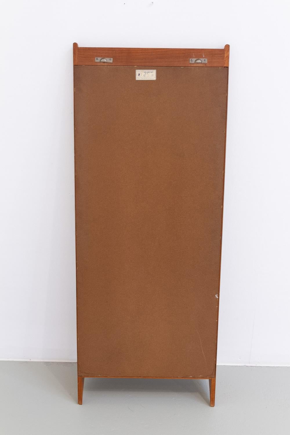 Danish Modern Teak Wall Mirror with Shelf by Jansen Spejle, 1960s. For Sale 1