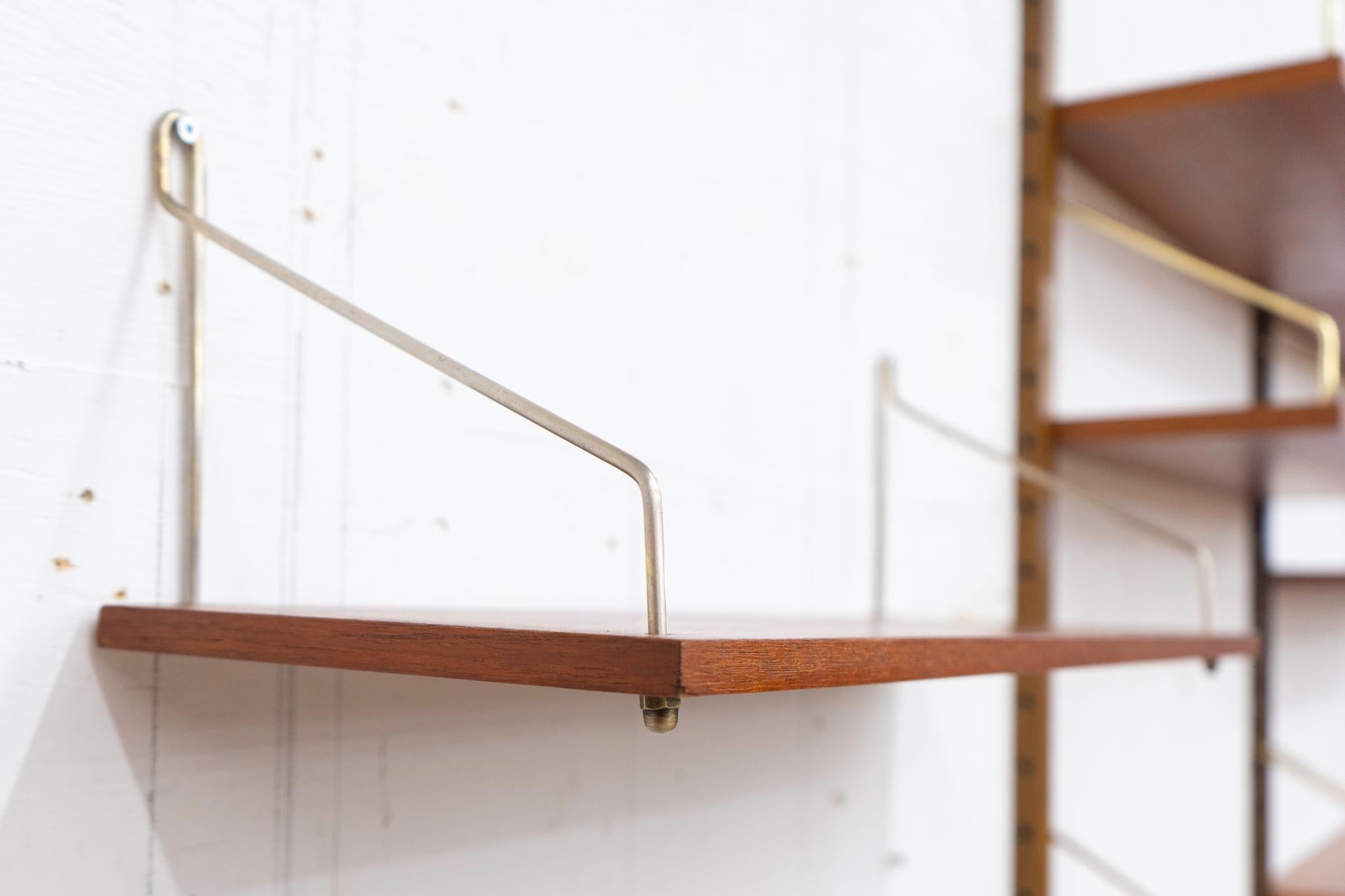 Wall Rack Teak Danish Modern Teak Wall Shelf For Sale at 1stDibs