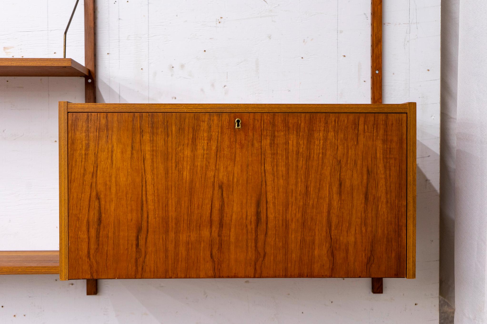 Danish Modern Teak Wall System For Sale 1