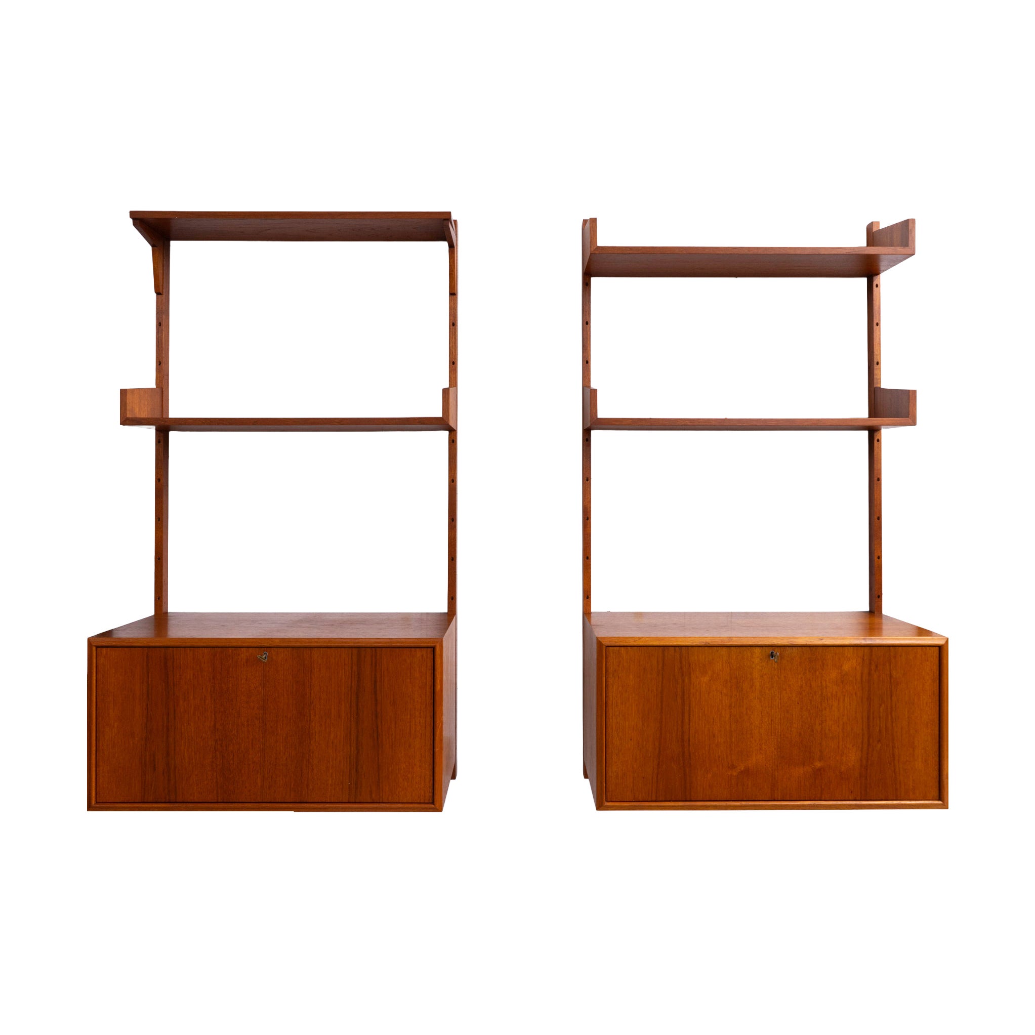 Sistema de pared de teca moderno danés