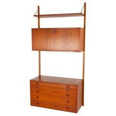 Danish Modern Teak Wall Unit by HG Furniture 1960s