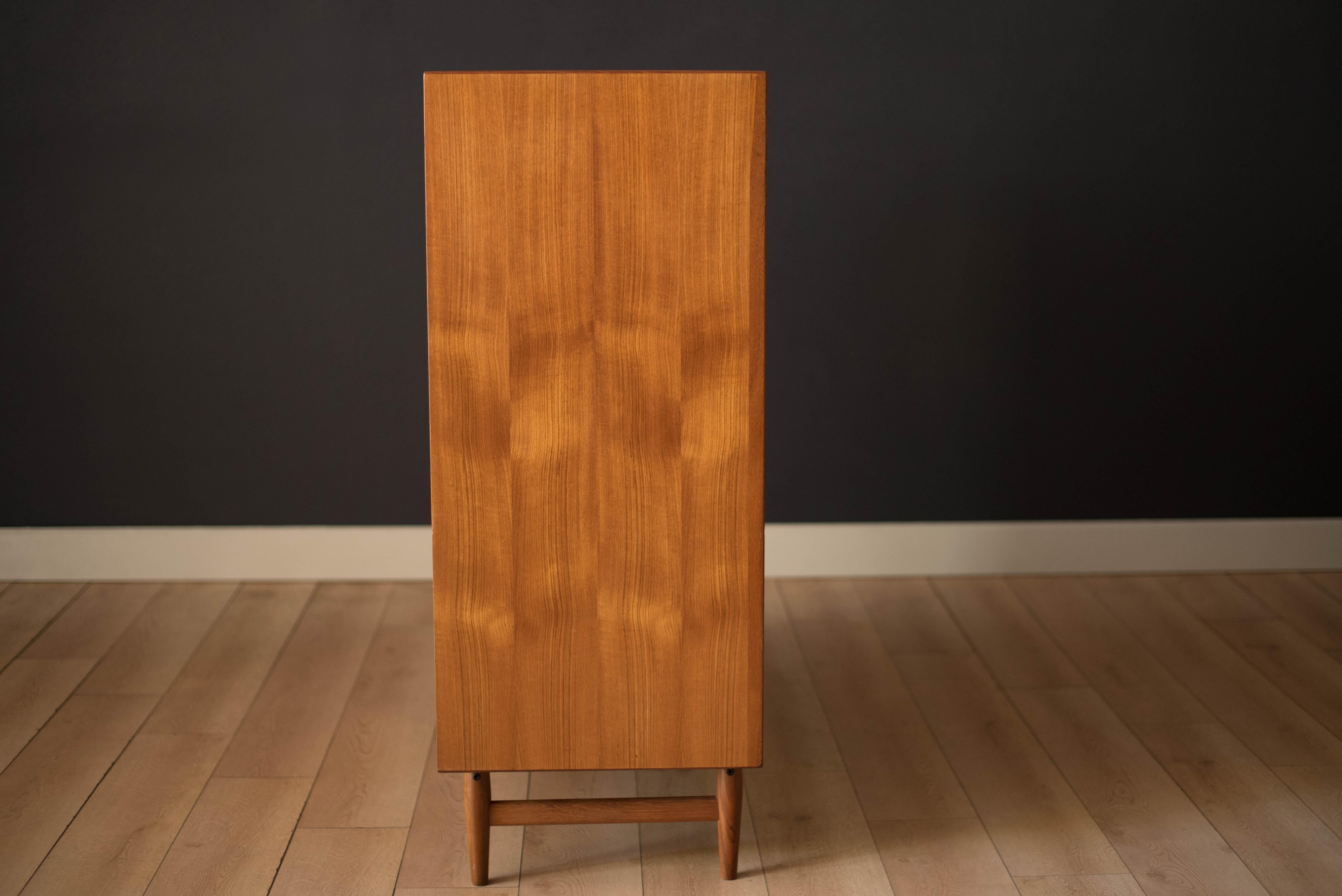 Danish Modern Teak Wardrobe Dresser Chest by Arne Vodder for Sibast Møbler For Sale 7