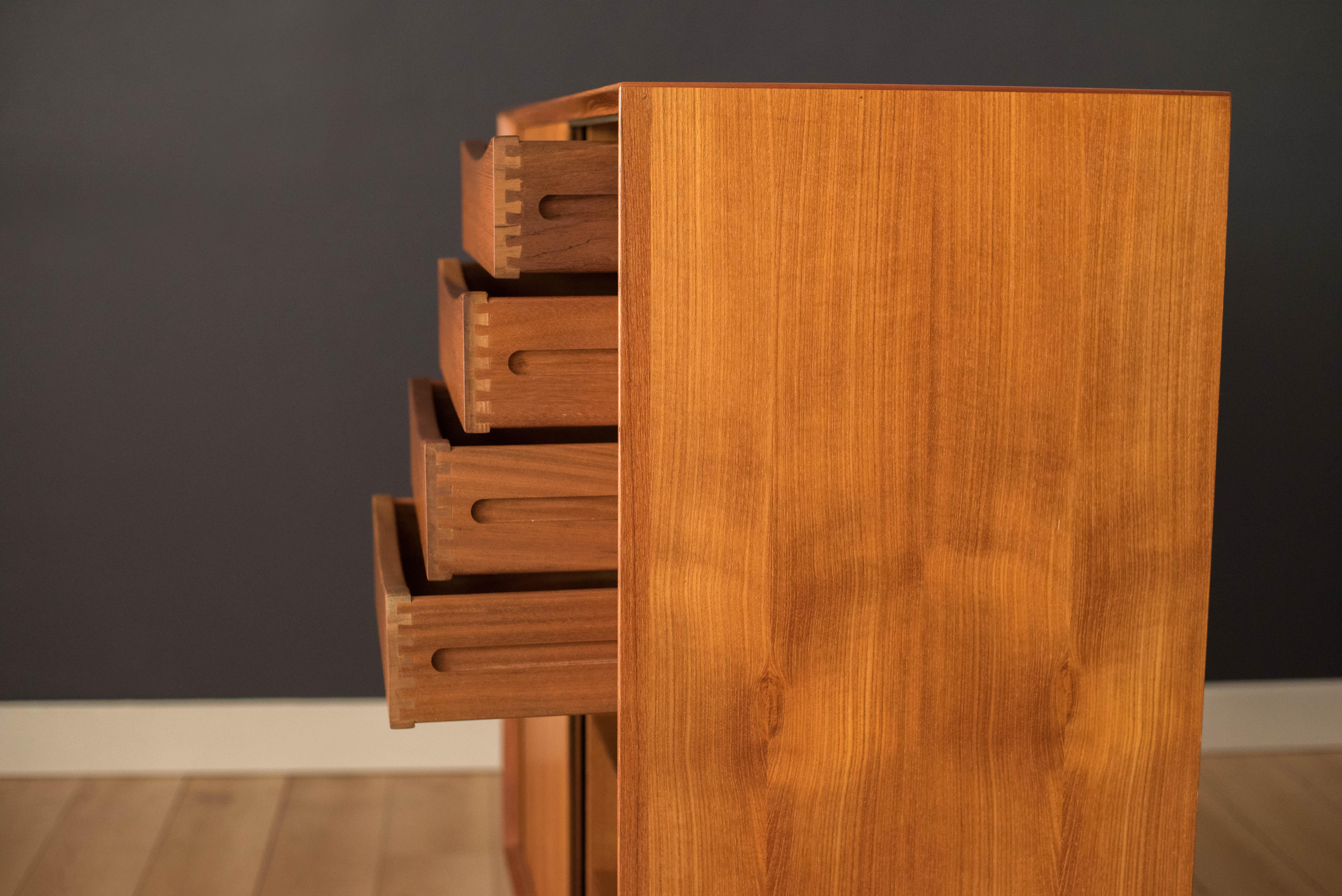 Danish Modern Teak Wardrobe Dresser Chest by Arne Vodder for Sibast Møbler For Sale 3