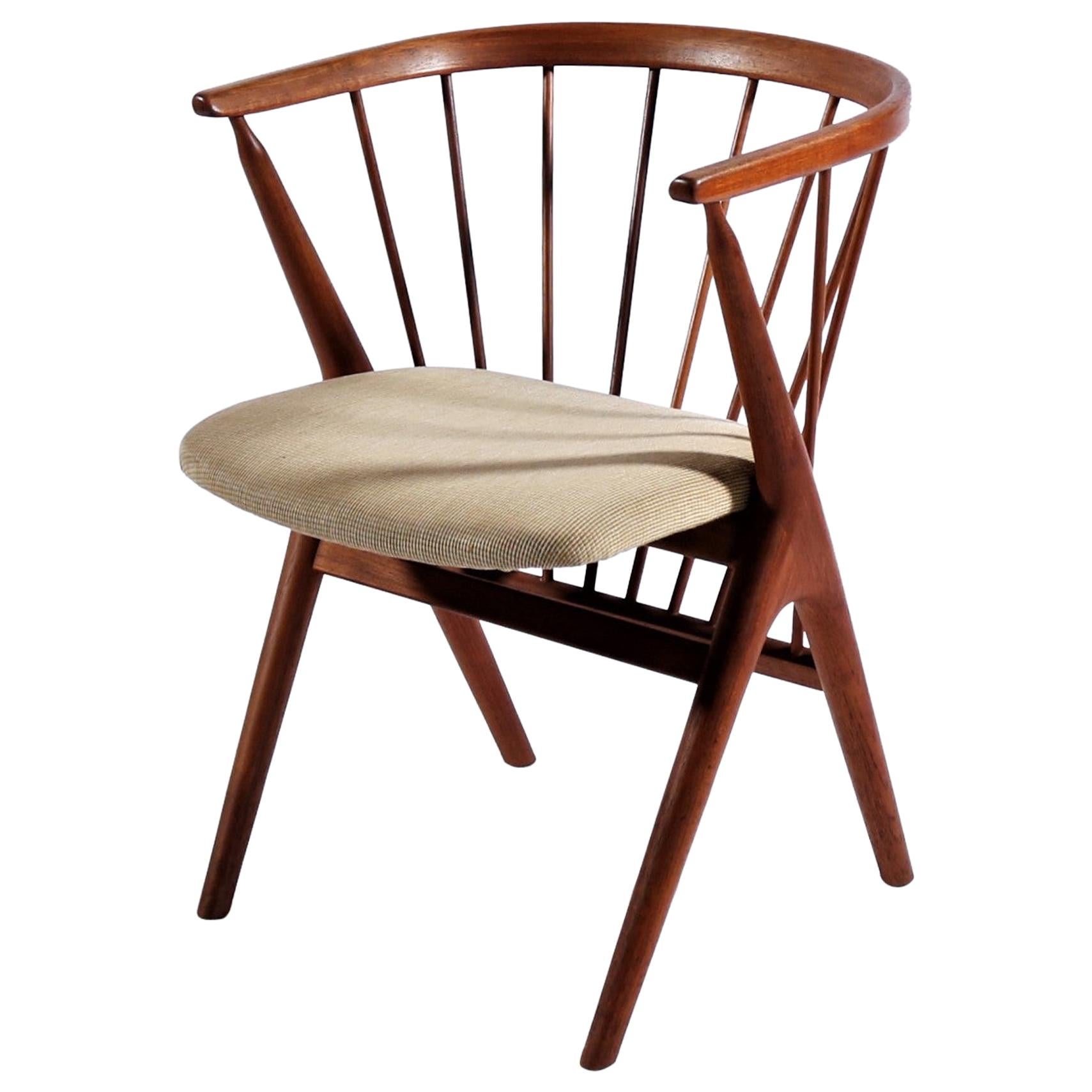 Danish Modern Teak Wood Arm Chair No. 8 by Helge Sibast, 1953