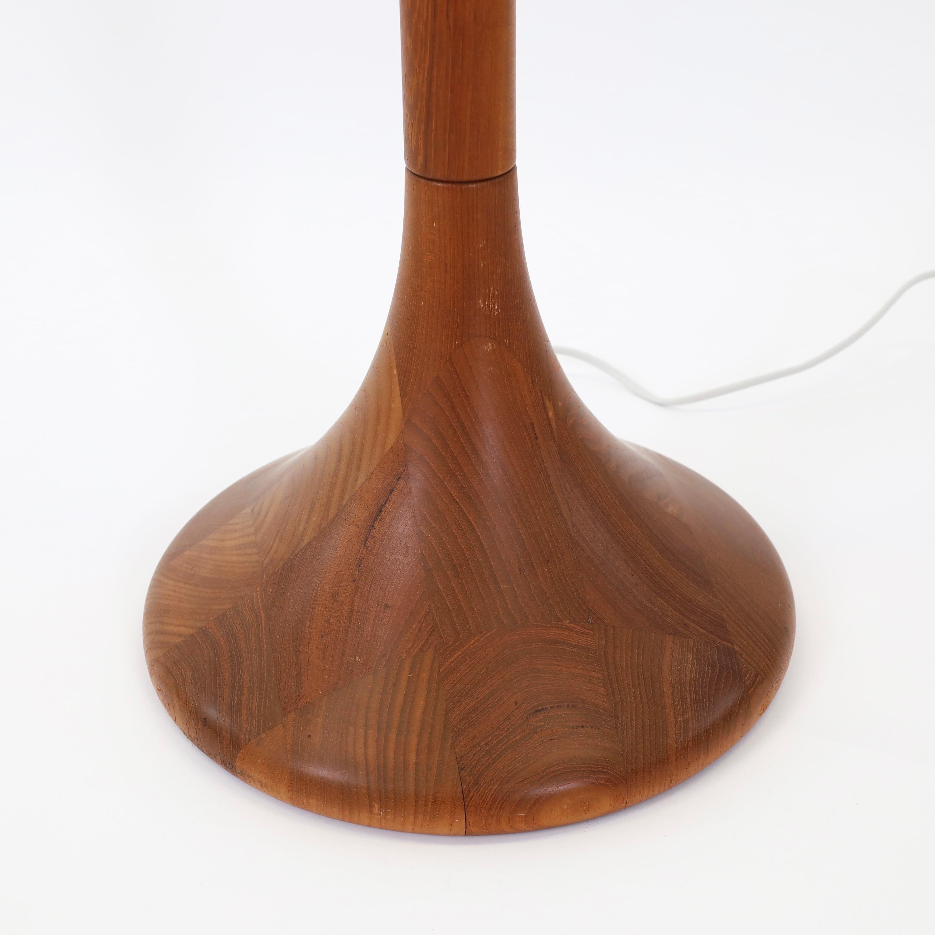 Danish Modern teak wood floor lamp, 1970s, Denmark For Sale 5
