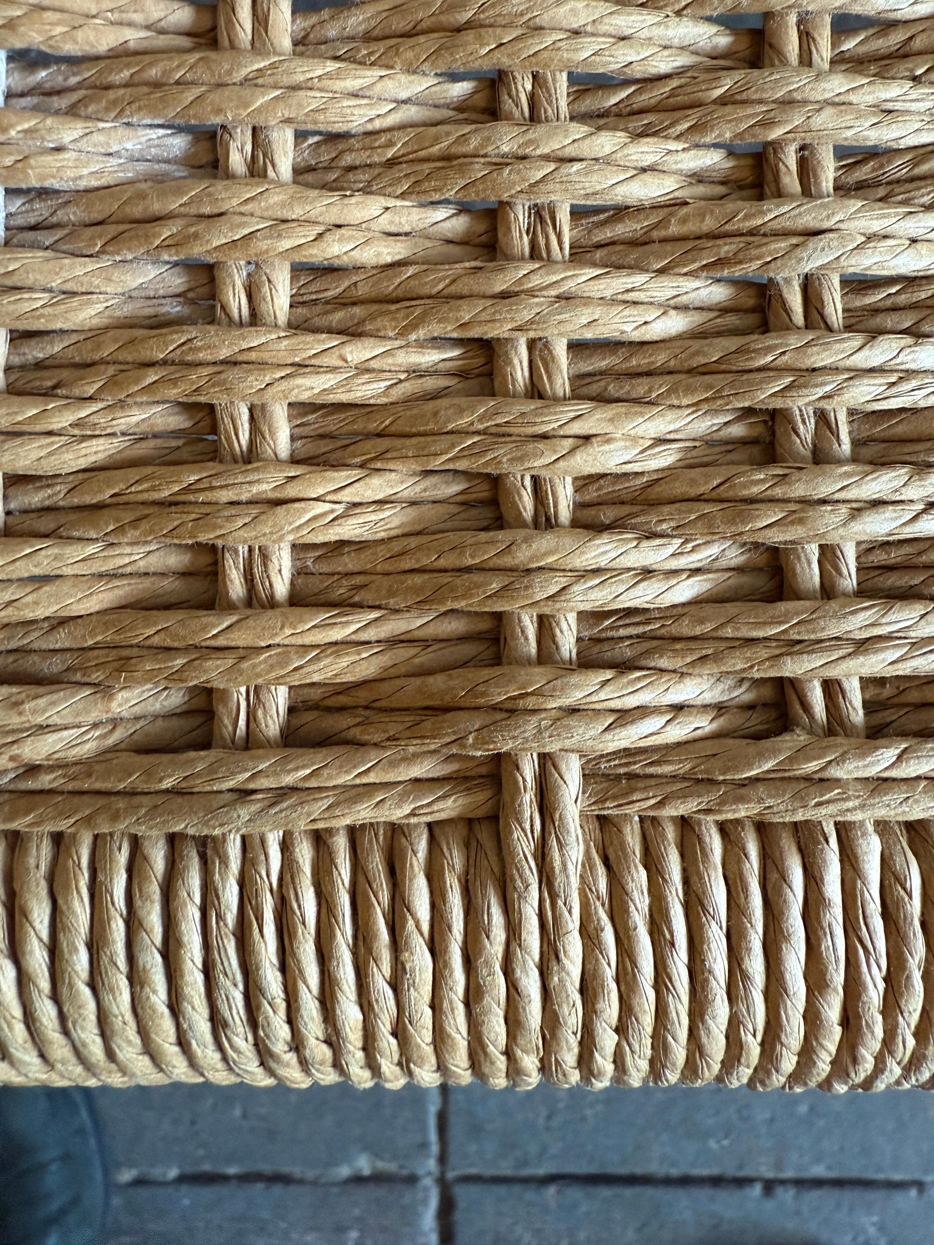 Danish Modern teak woven Bench by Niels Otto Møller for J.L. Moller For Sale 1