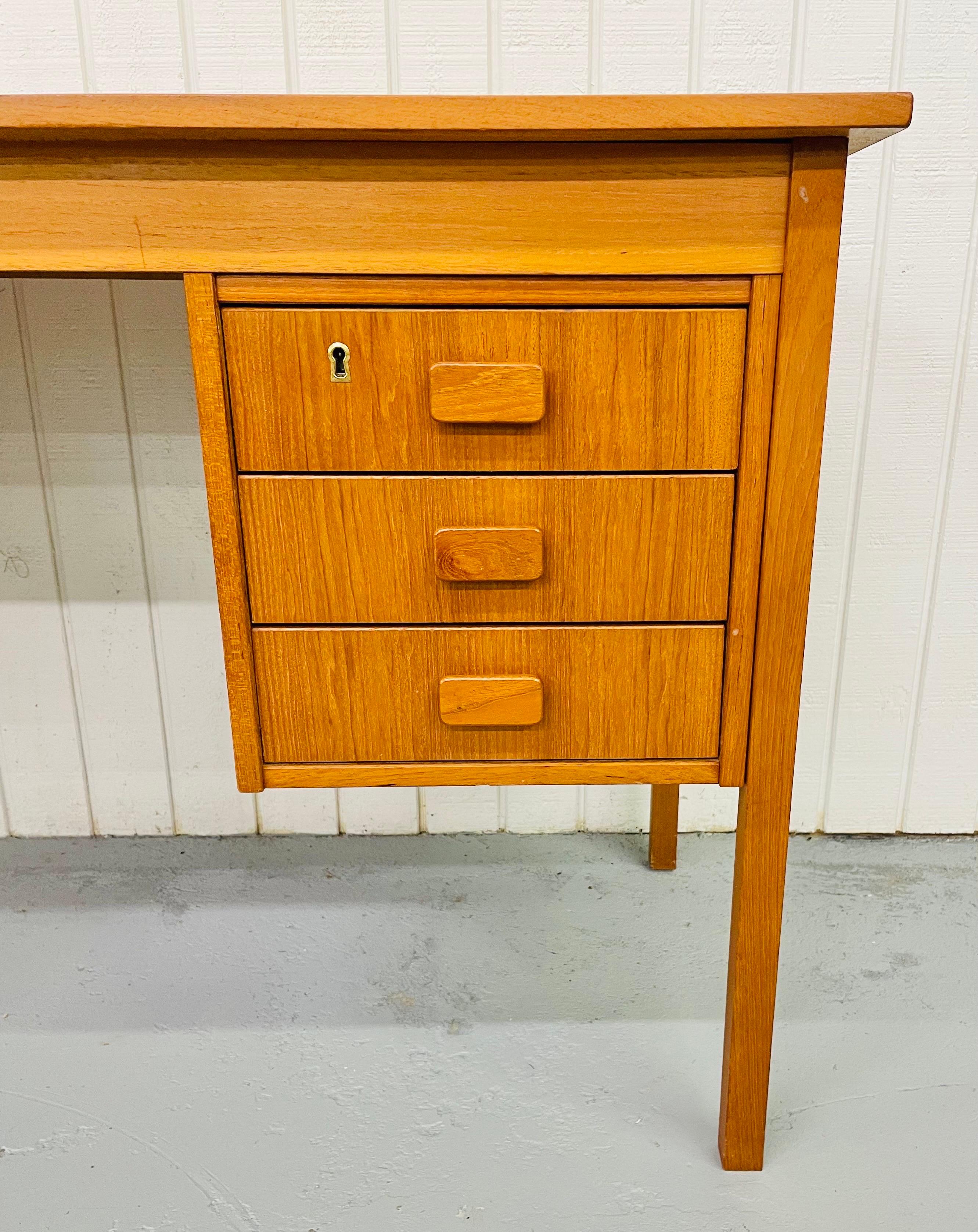 Late 20th Century Danish Modern Teak Writing Desk