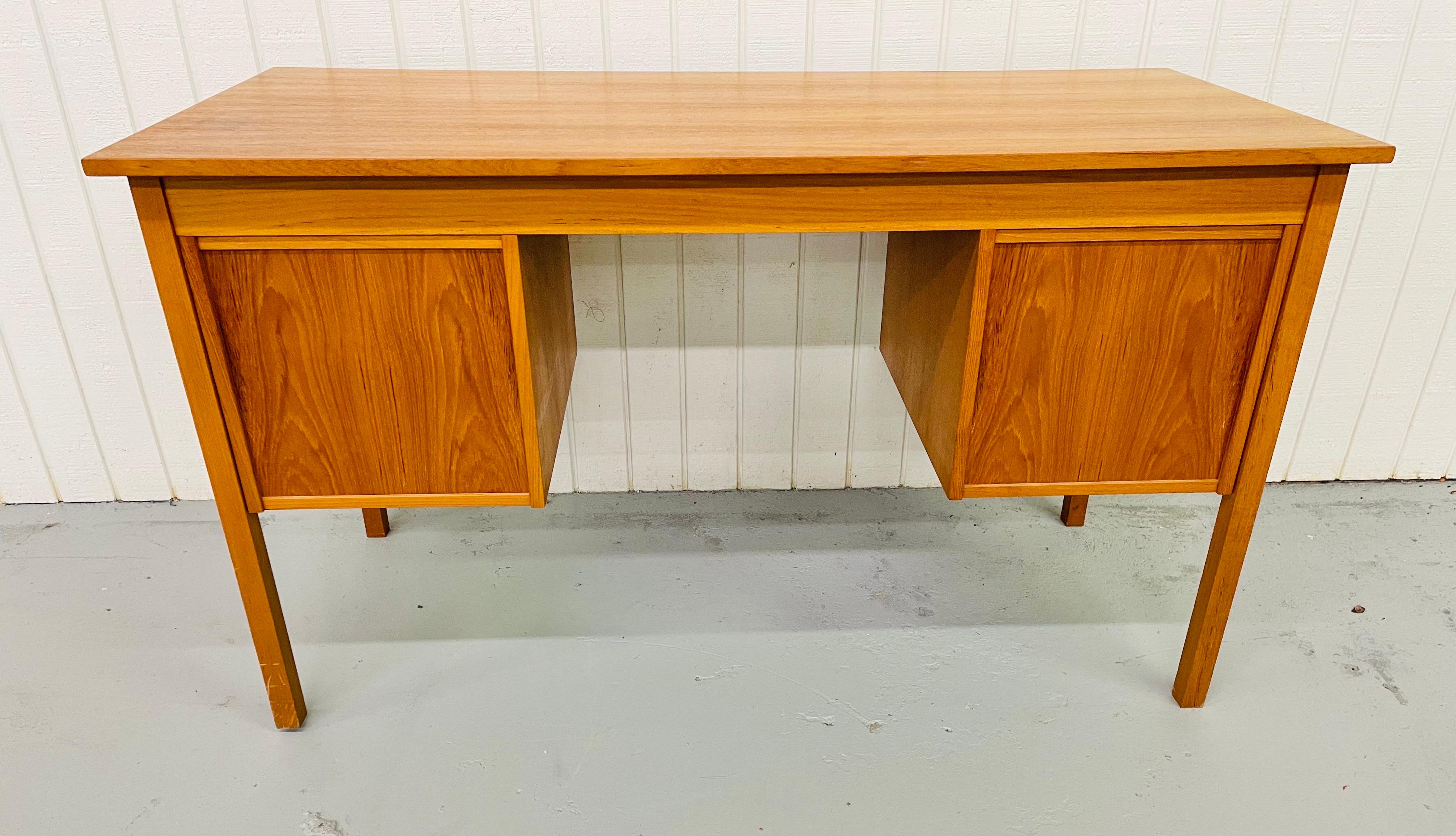 Danish Modern Teak Writing Desk 3