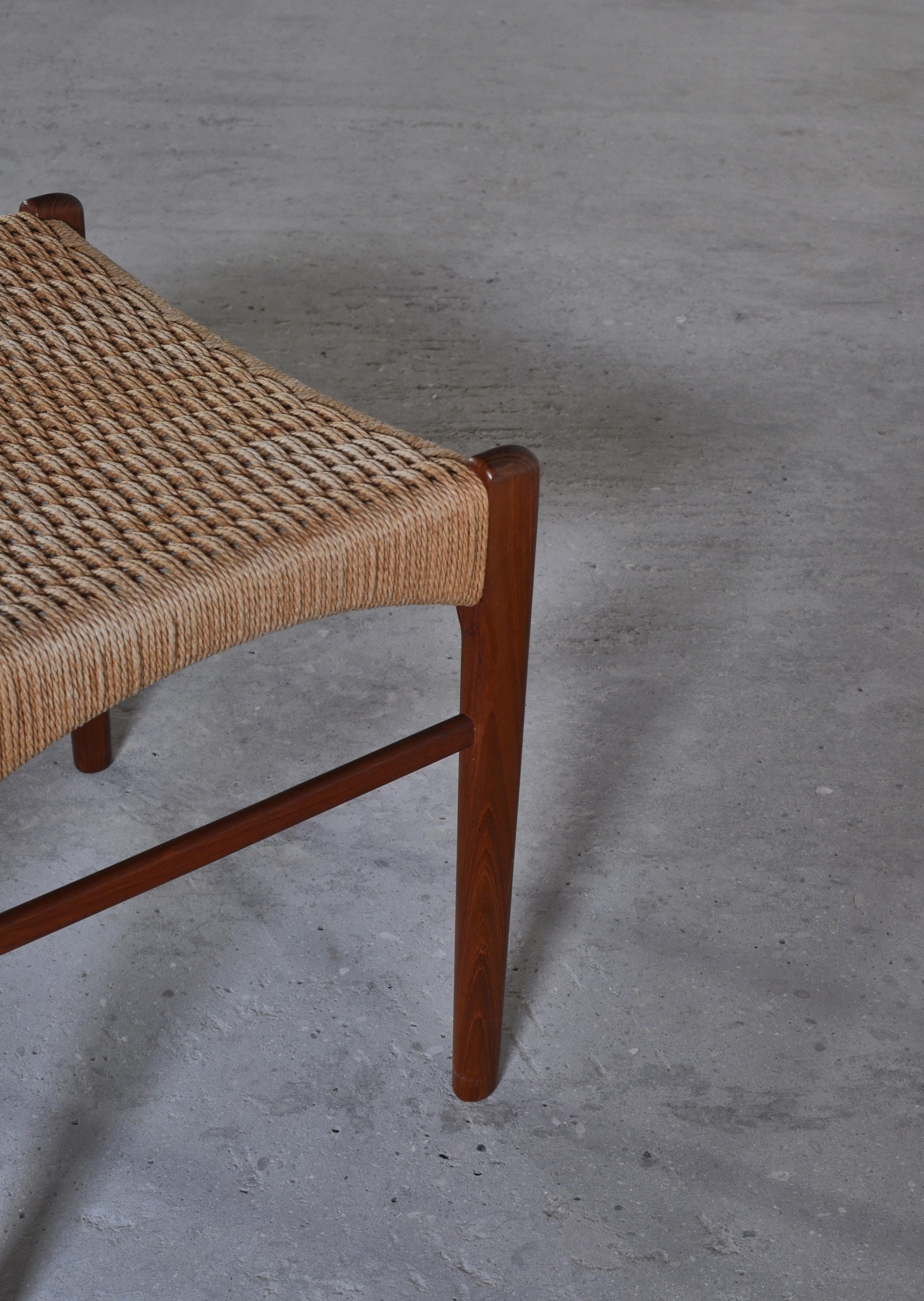 Danish Modern Teak Wood Stools by Arne Wahl Iversen from the 1960s 3