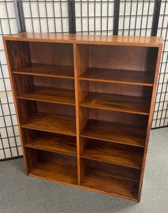 Danish Modern Ten Shelf Rosewood Bookcase in the Style of Poul Hundevad