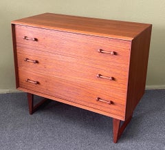 Danish Modern Three-Drawer Teak Dresser or Chest by Borge Mogensen